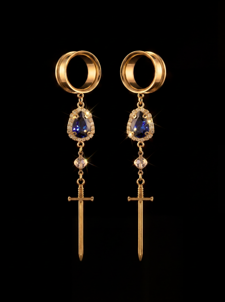 GERMAINE - Medieval Sword Style Sapphire Tapers 6mm to 38mm