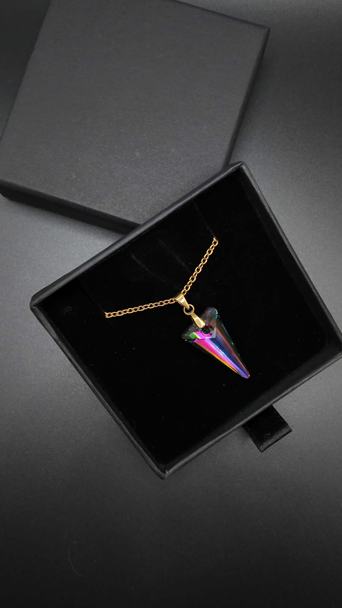 MARIE ANNE Collier Vitrail 2026 - Pic Swarovski Vitrail 28mm