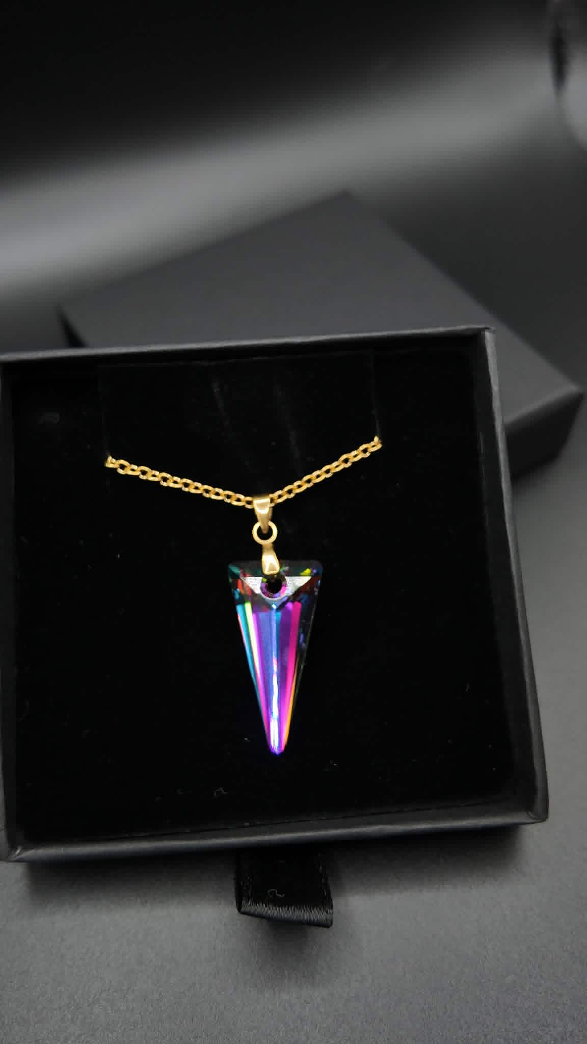 MARIE ANNE Collier Vitrail 2026 - Pic Swarovski Vitrail 28mm