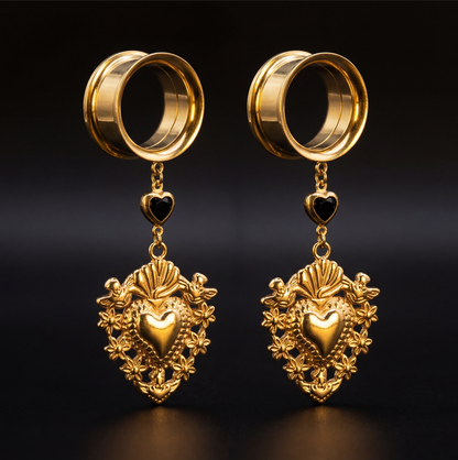 MORGANE – Dehner EX-Voto Schwarz Onyx Herz Strass 6 bis 38 mm