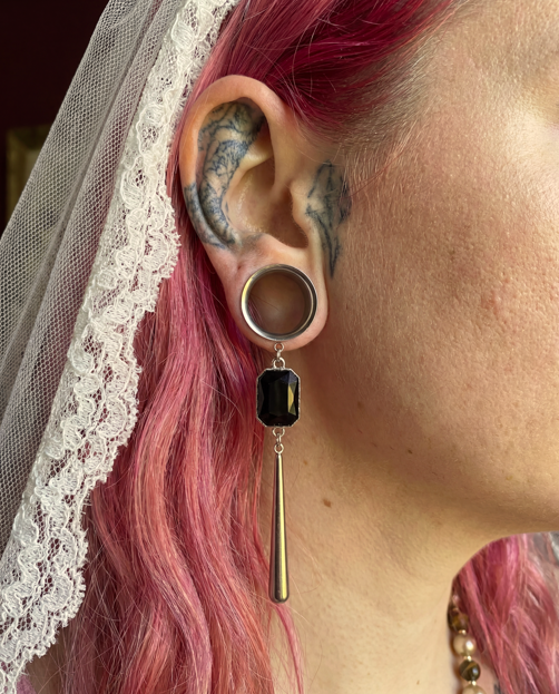 OLIVIA - Barocke Stacheldraht-Poison-Ohr-Tunnel 6mm bis 38mm