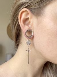 OLIVIA - Barocke Stacheldraht-Poison-Ohr-Tunnel 6mm bis 38mm