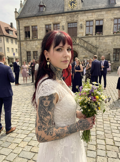JUNE - écarteurs dorés mariage pic rose romantique 6mm à 38mm