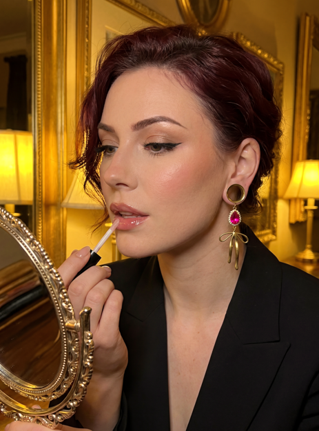 ISAURE - Gold-plated pearl and rhinestone wedding ear spreaders 6mm to 38mm