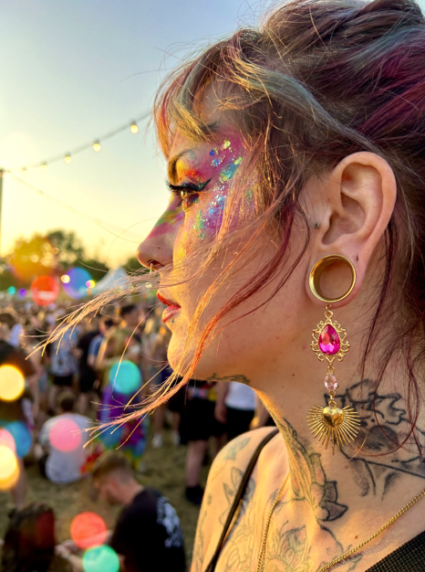 BETTY - pink girly ear gauges from 6mm to 38mm