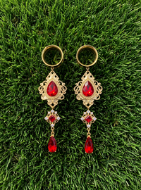 LULA- écarteurs rouge festival rubis 6mm à 38mm