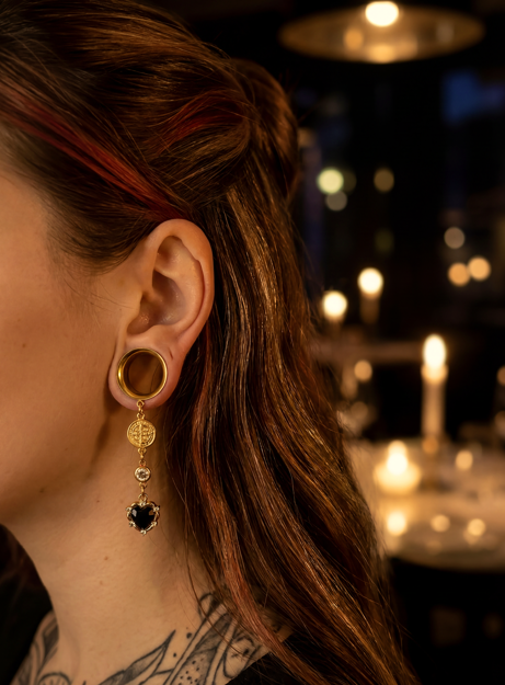 LULA - Gothic Ruby Red Baroque Plugs 6mm to 38mm