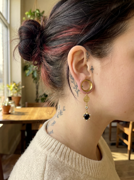 LULA - Gothic Ruby Red Baroque Plugs 6mm to 38mm