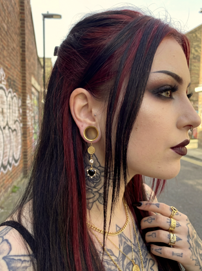 LULA - Gothic Ruby Red Baroque Plugs 6mm to 38mm