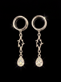 OLIVIA - Barocke Stacheldraht-Poison-Ohr-Tunnel 6mm bis 38mm