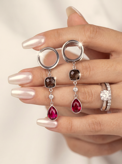 LULA – rote barocke gotische 6 mm bis 38 mm Rubin-Dehner