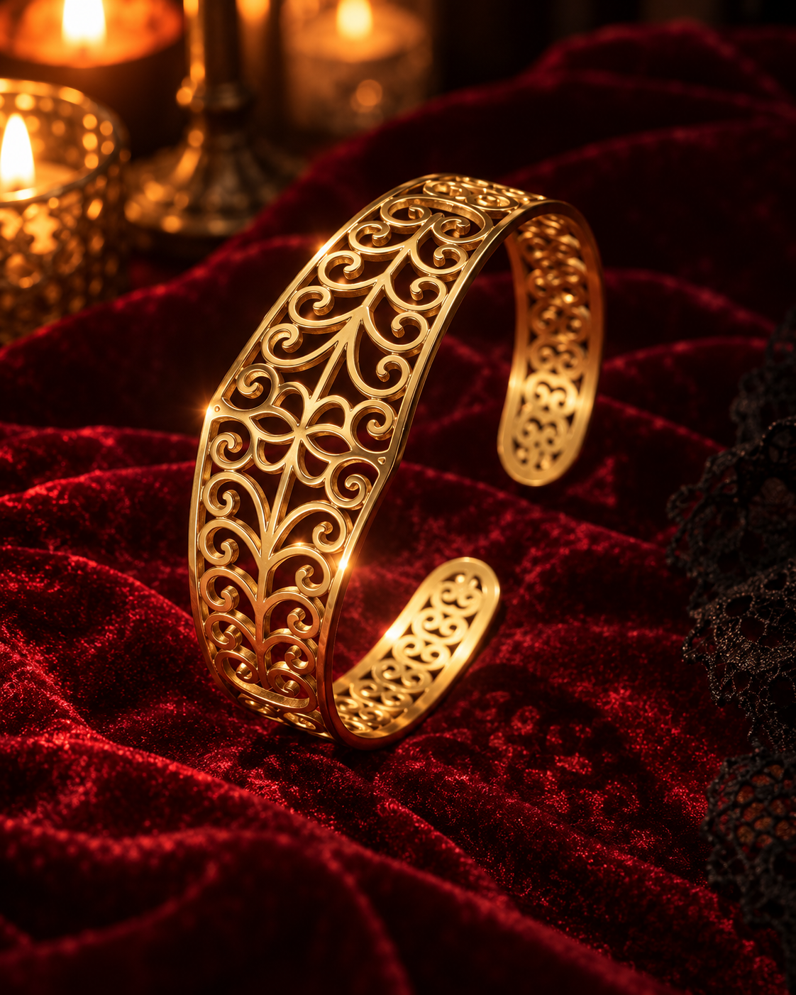 EDITH - Bracelet Baroque Rosace