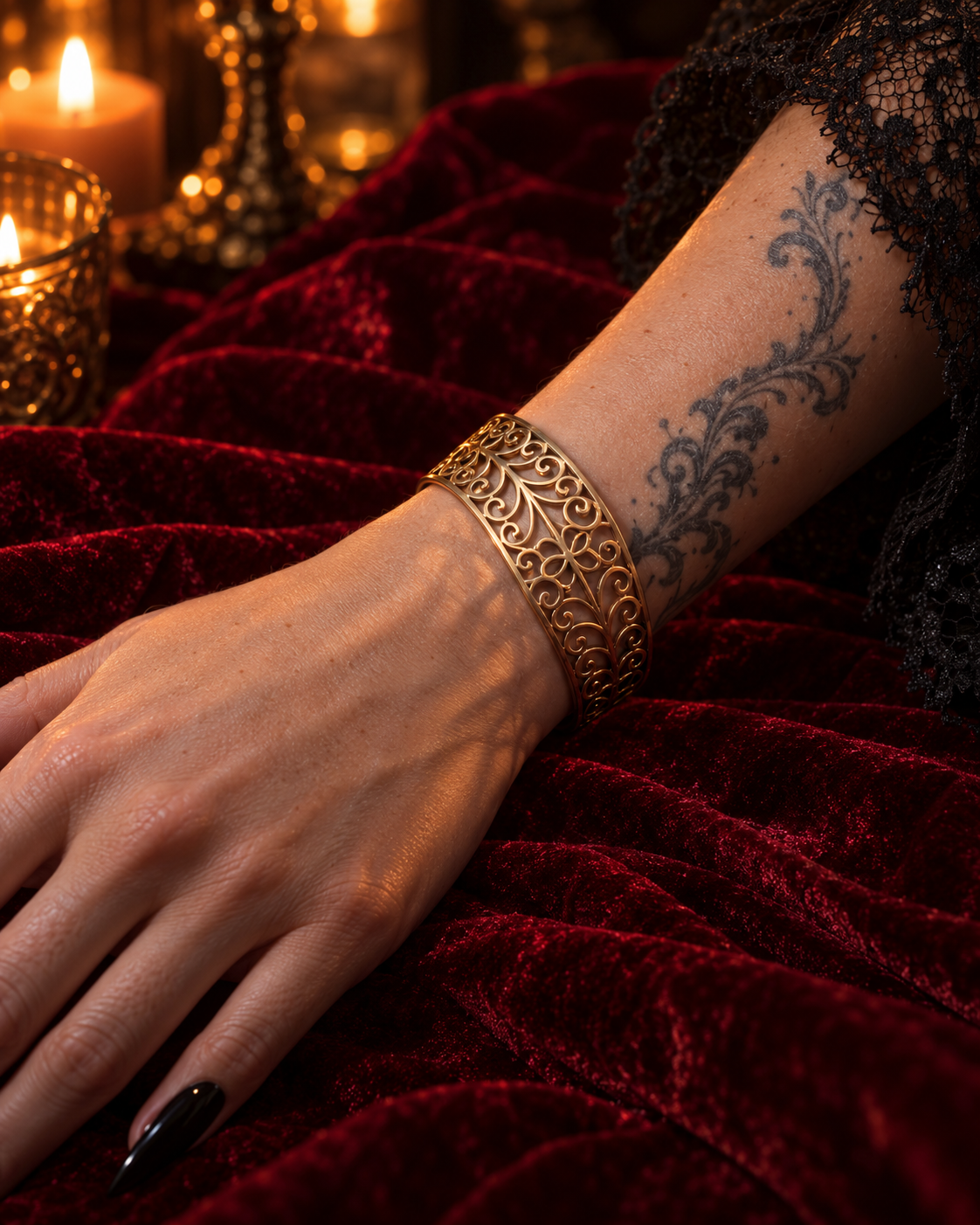 EDITH - Bracelet Baroque Rosace