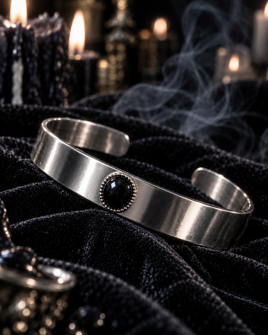 MALFOY - Bracelet véritable Obsidienne