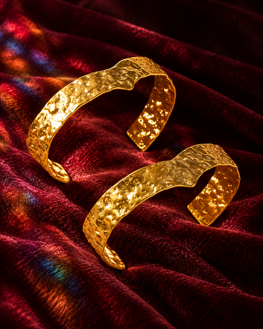 SILVIA - Bracelets médiévaux martelés