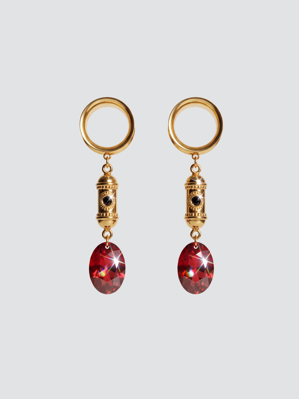 LULA – rote barocke gotische 6 mm bis 38 mm Rubin-Dehner