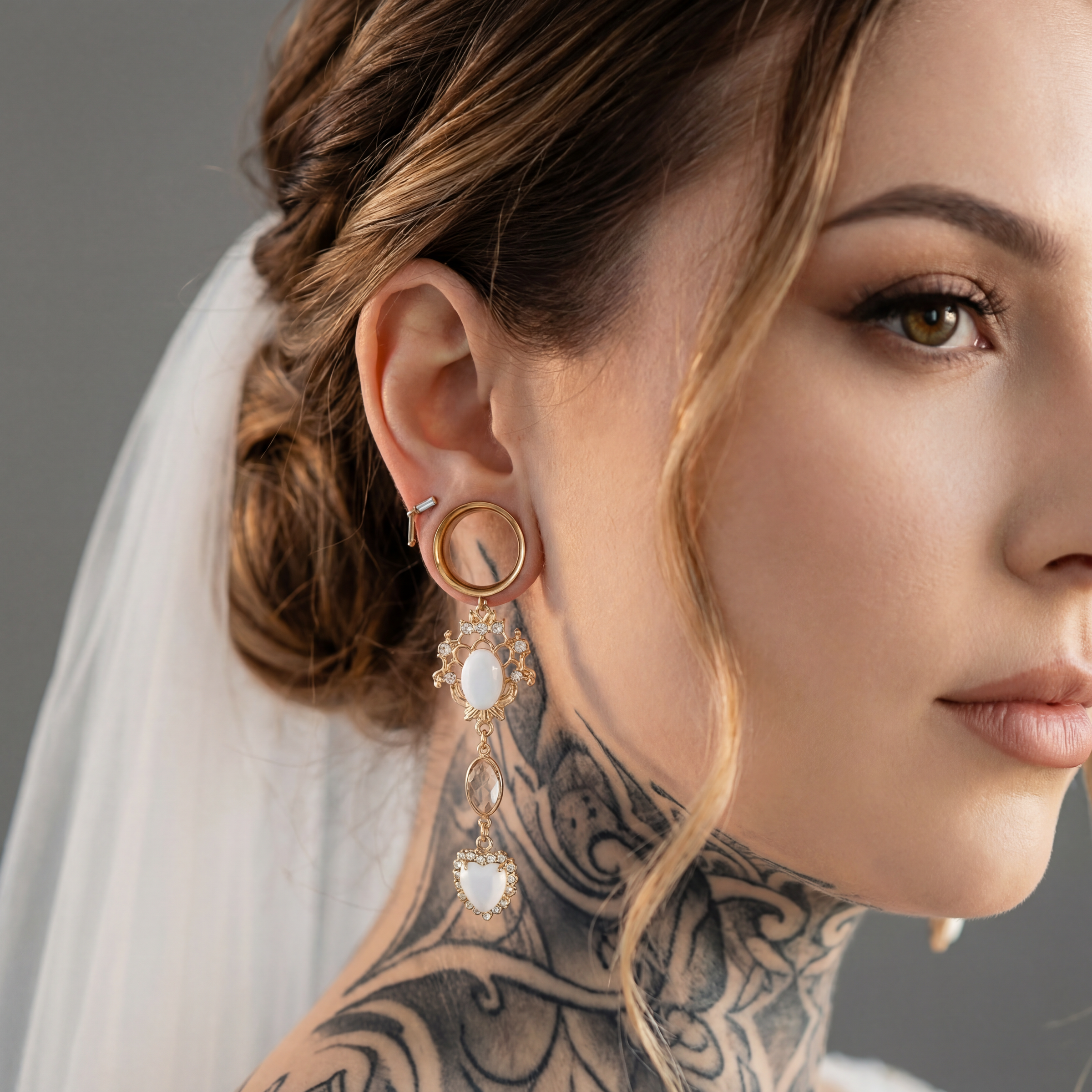 écarteur mariage blanc nacré