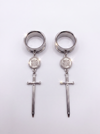 OLIVIA - Barocke Stacheldraht-Poison-Ohr-Tunnel 6mm bis 38mm