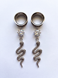 OLIVIA - Barocke Stacheldraht-Poison-Ohr-Tunnel 6mm bis 38mm