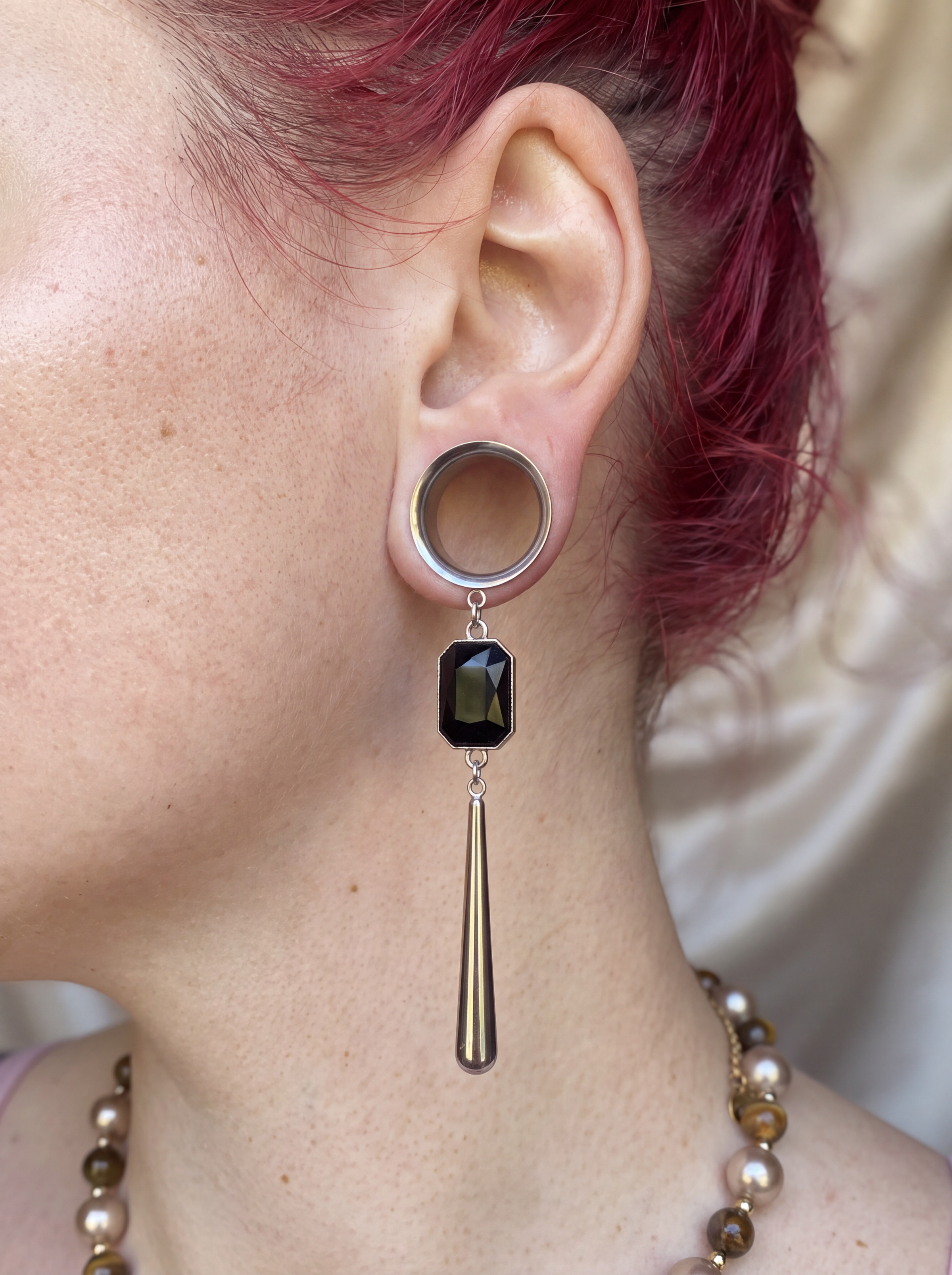 OLIVIA - Barocke Stacheldraht-Poison-Ohr-Tunnel 6mm bis 38mm