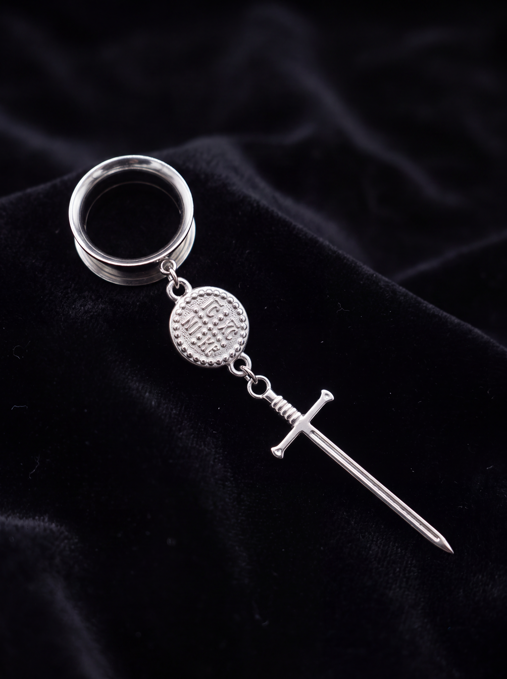 OLIVIA - Barocke Stacheldraht-Poison-Ohr-Tunnel 6mm bis 38mm