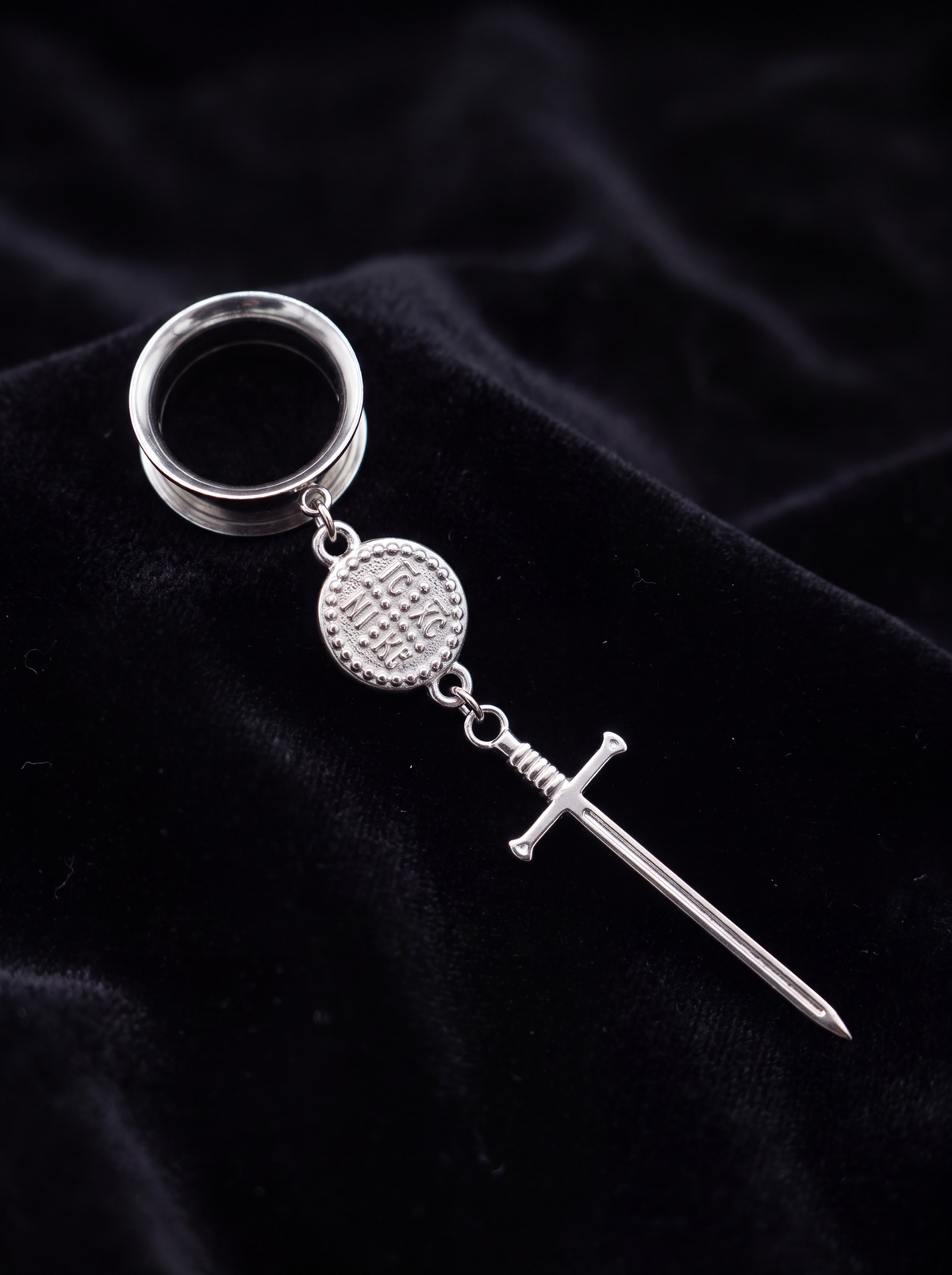 OLIVIA - Barocke Stacheldraht-Poison-Ohr-Tunnel 6mm bis 38mm