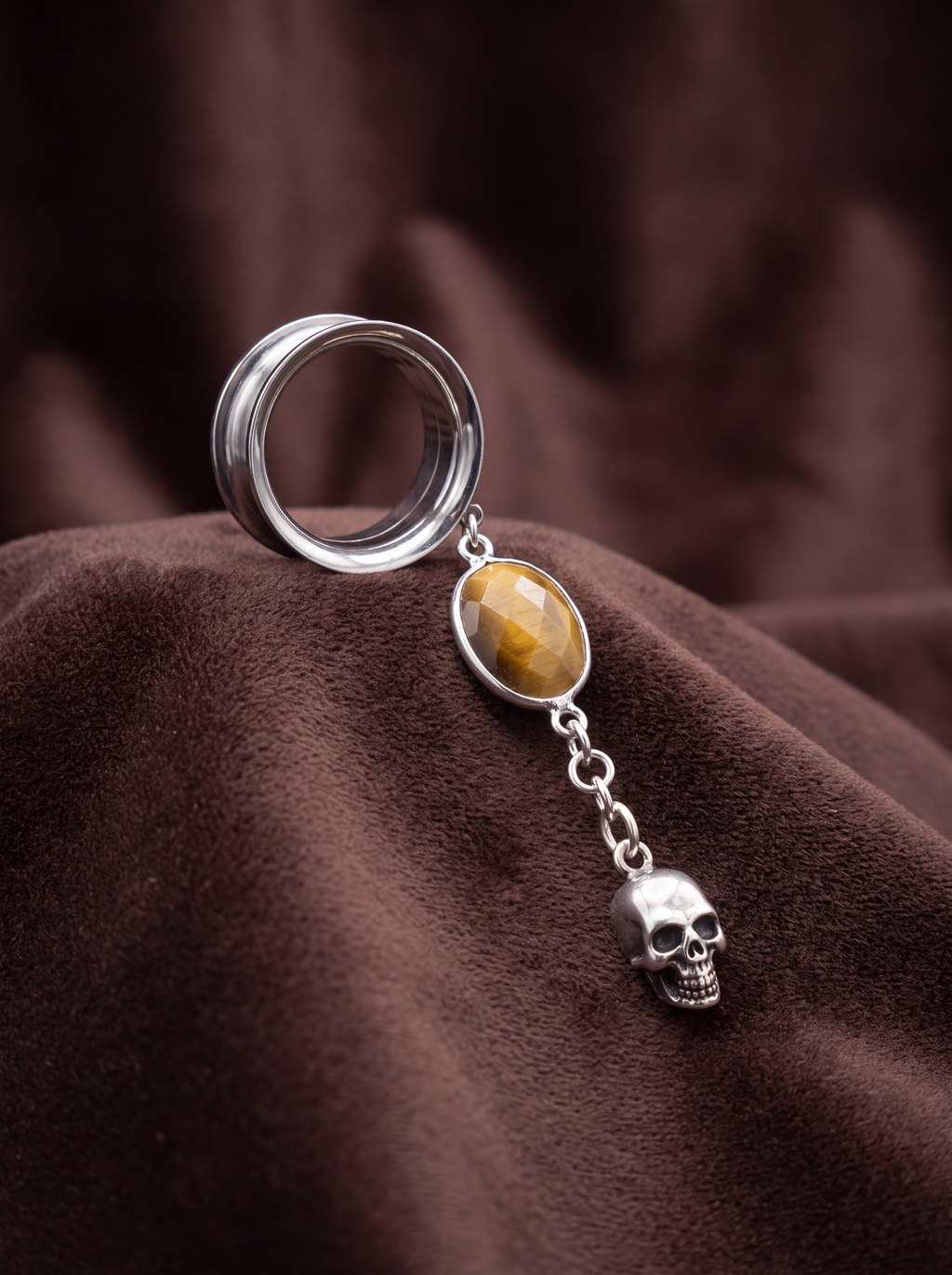 OLIVIA - Barocke Stacheldraht-Poison-Ohr-Tunnel 6mm bis 38mm