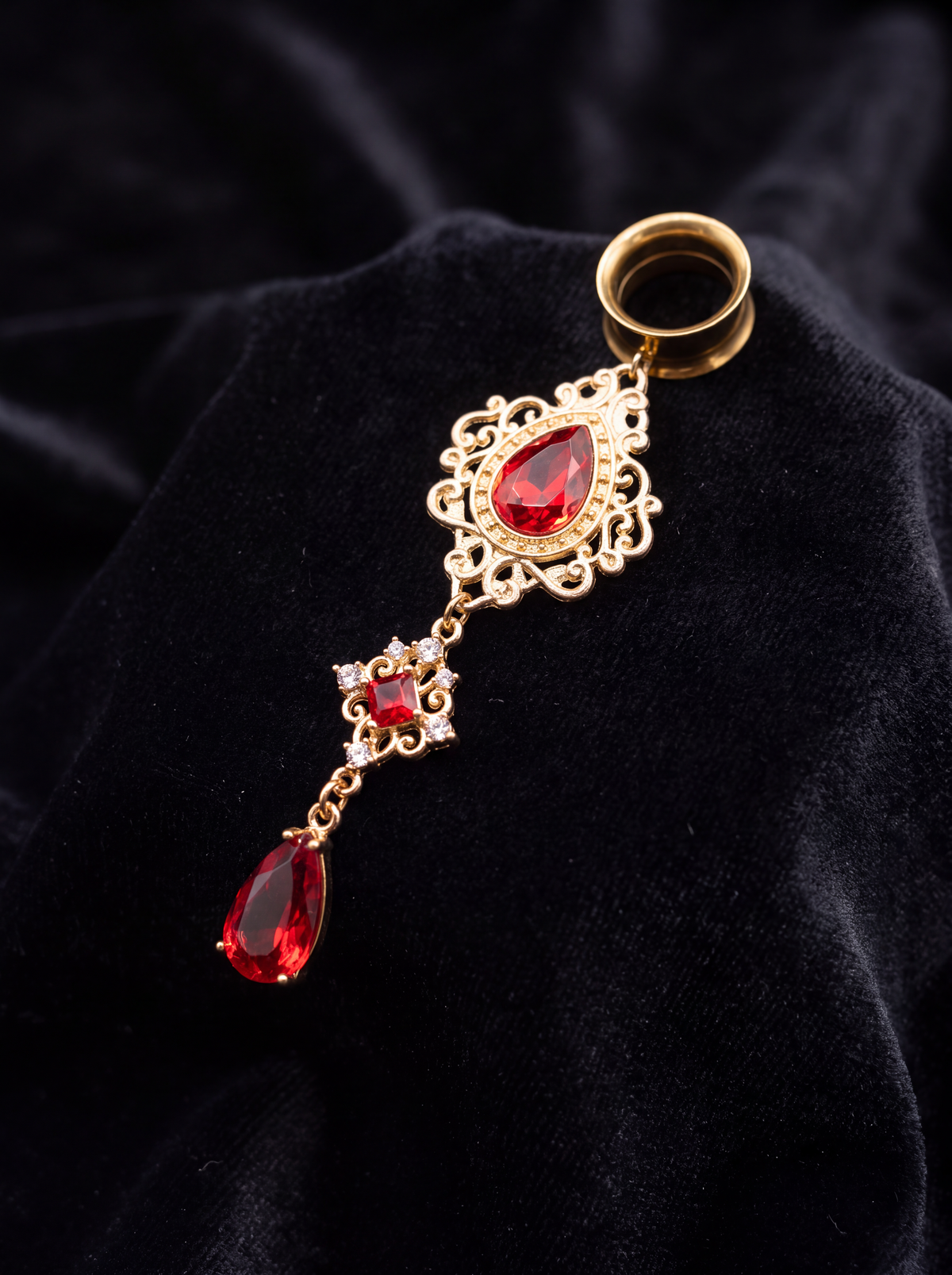 LULA – rote barocke gotische 6 mm bis 38 mm Rubin-Dehner
