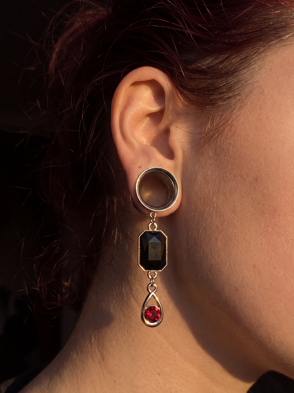 OLIVIA - Barocke Stacheldraht-Poison-Ohr-Tunnel 6mm bis 38mm