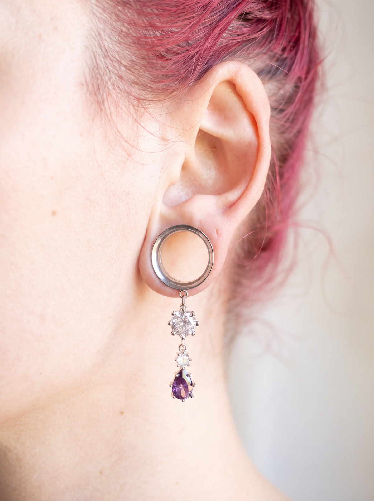 OLIVIA - Barocke Stacheldraht-Poison-Ohr-Tunnel 6mm bis 38mm