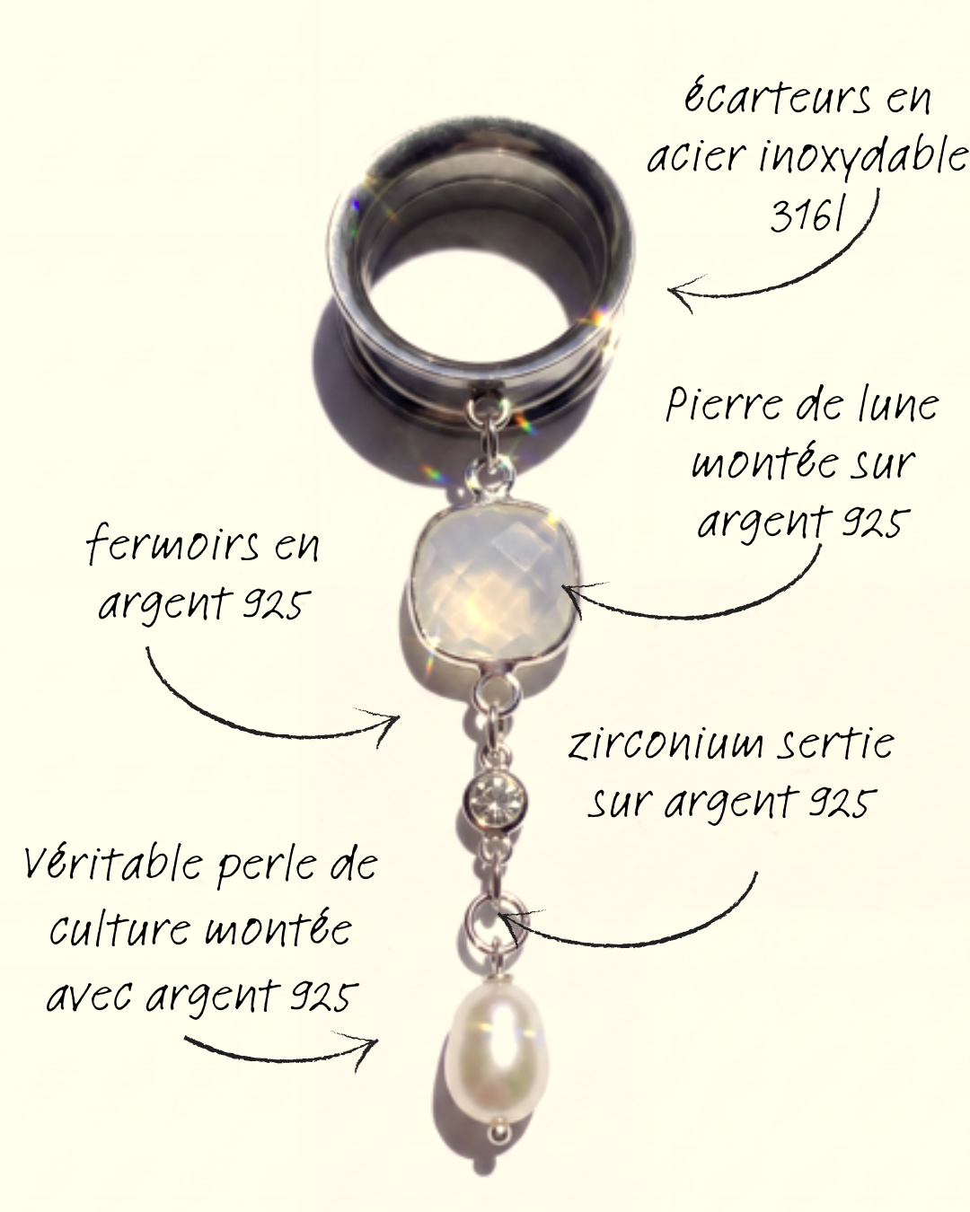 LULA – rote barocke gotische 6 mm bis 38 mm Rubin-Dehner