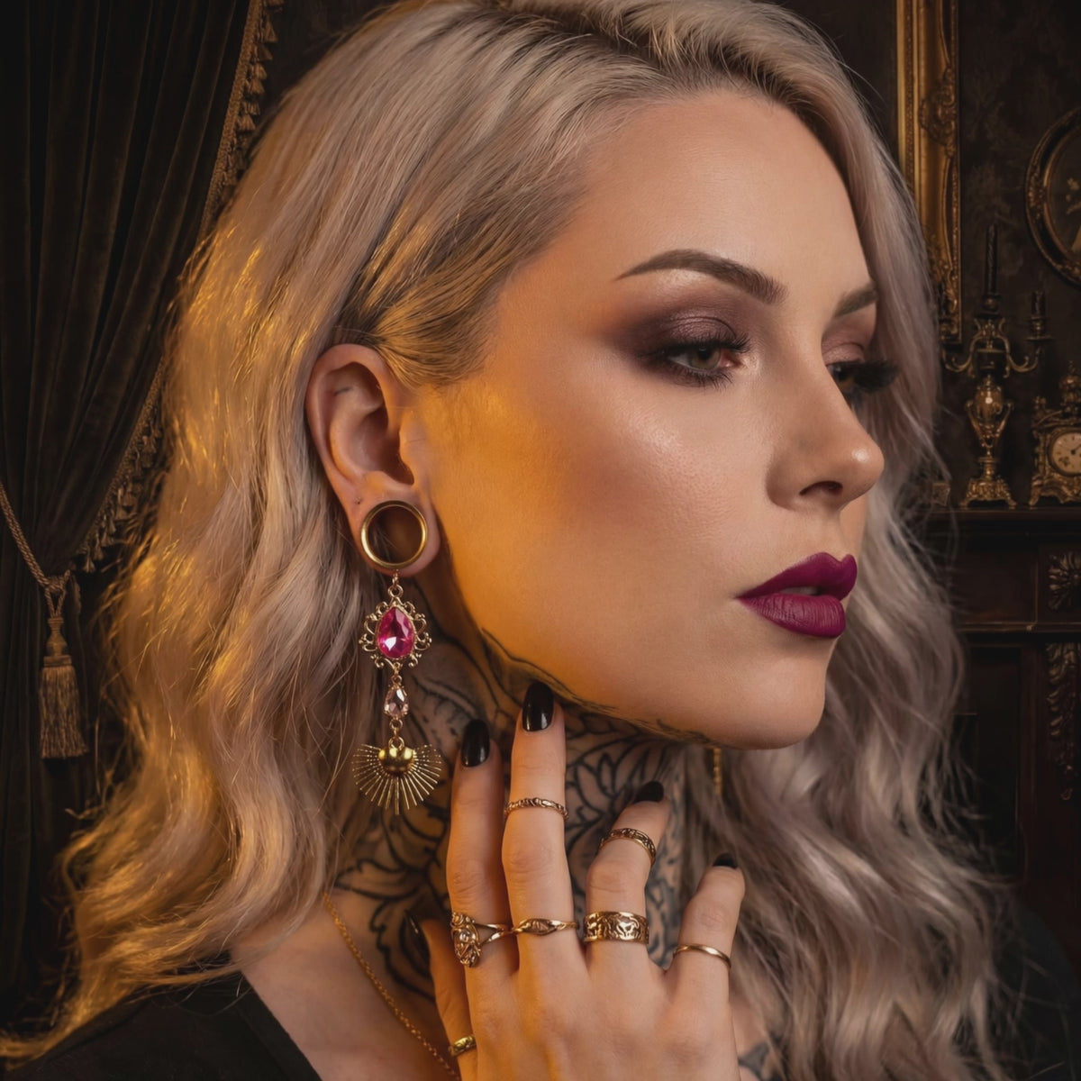 BETTY - Dehnstäbe rosa weiblich girly 6mm bis 38mm
