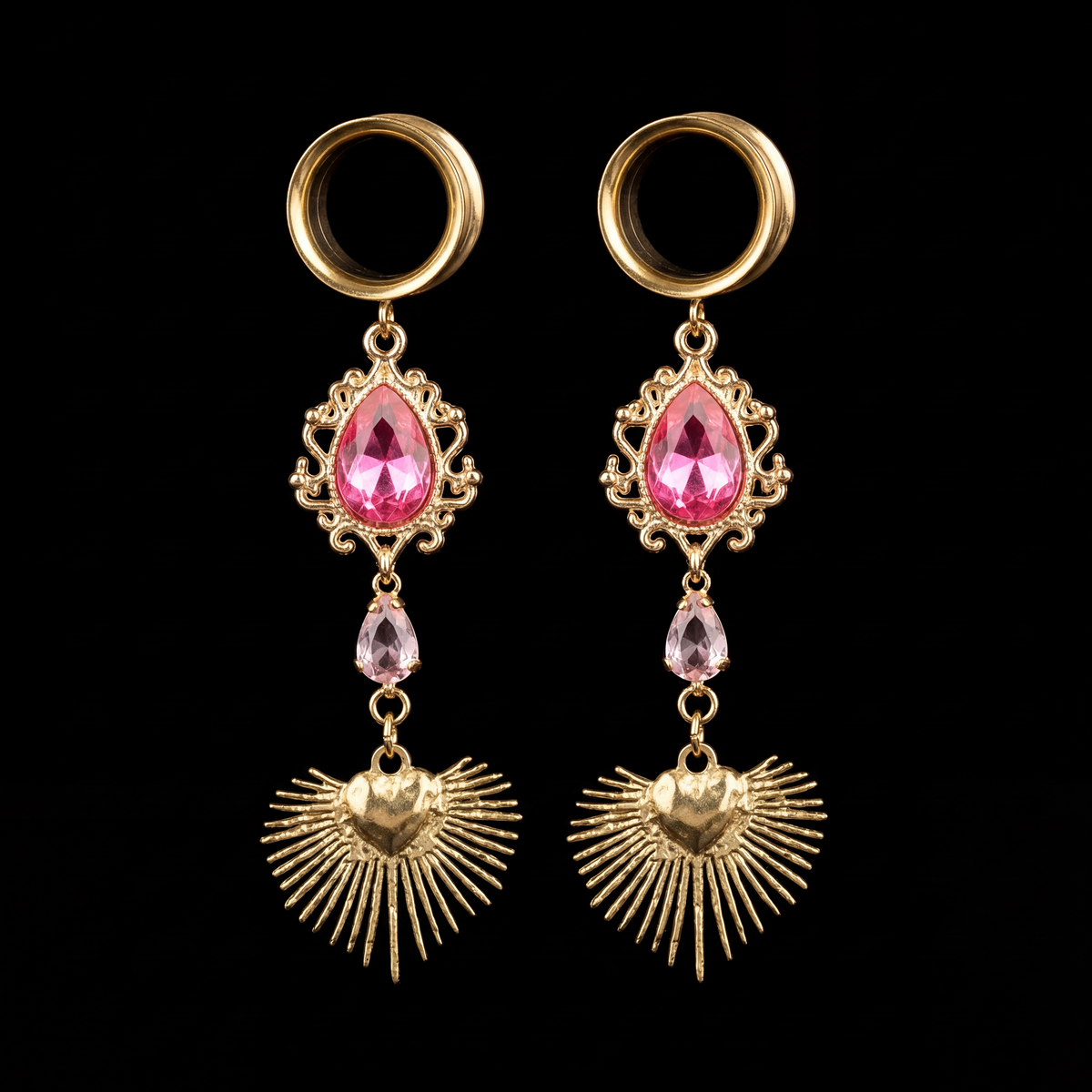 BETTY - Dehnstäbe rosa weiblich girly 6mm bis 38mm