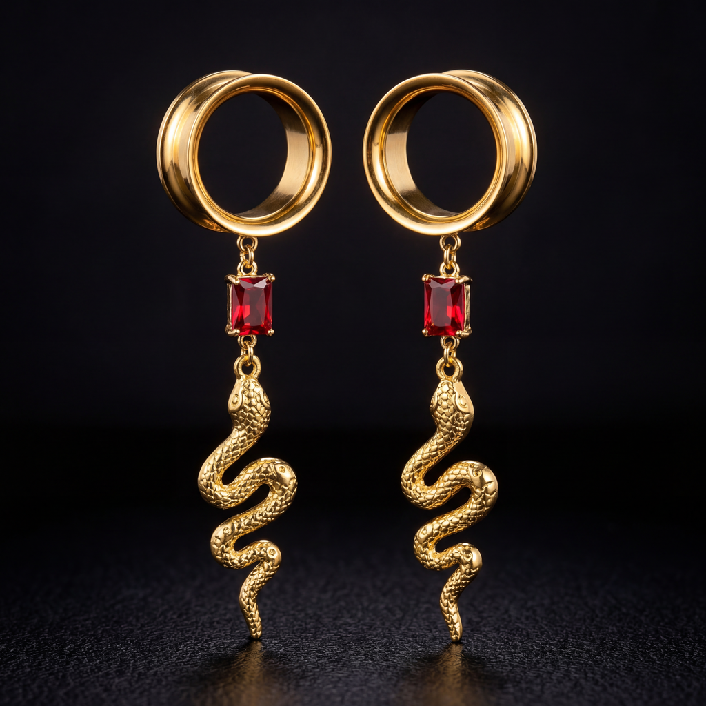 KAREN - Dehner Schlange rot Rubingold hängend 6mm bis 38mm
