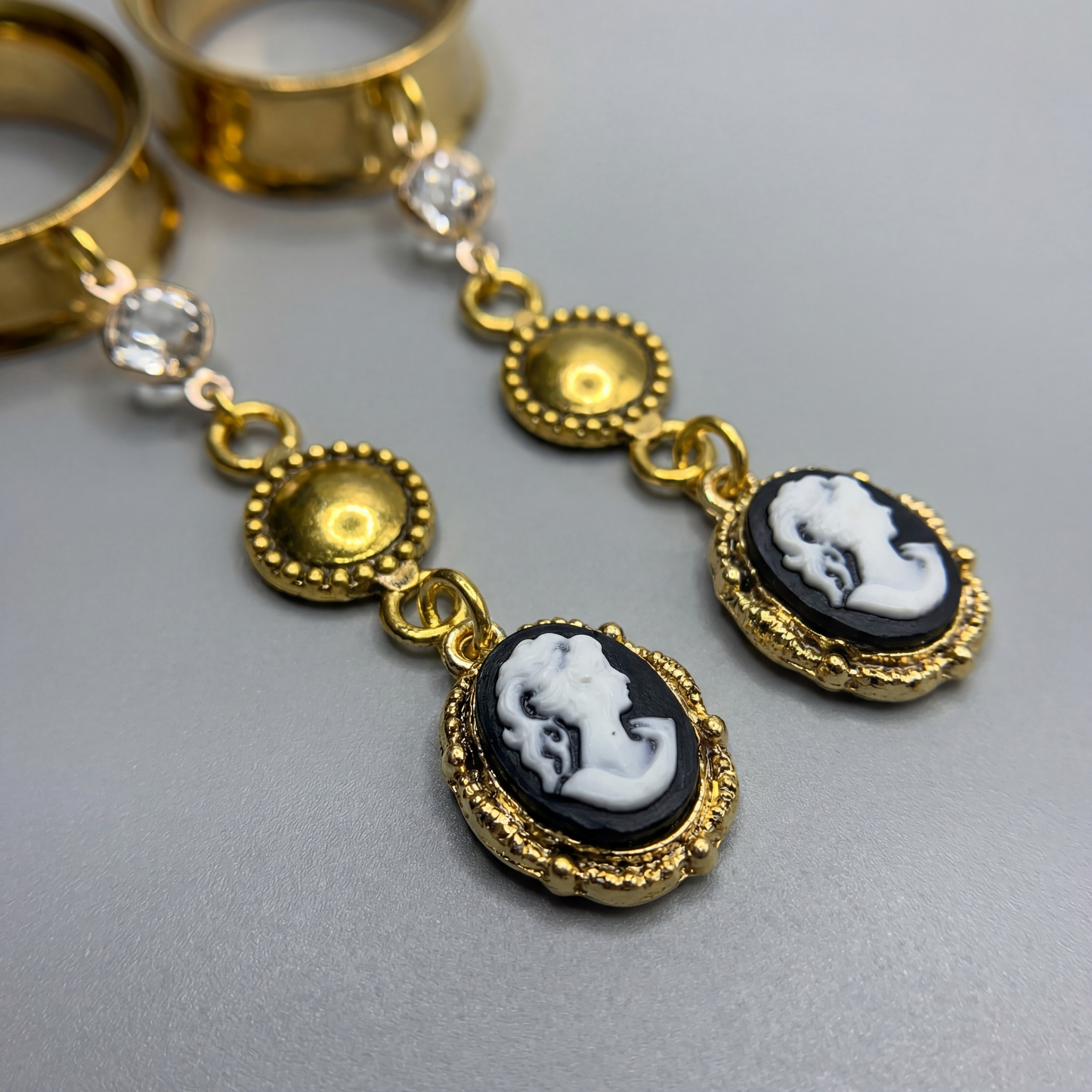 MADELEINE– Écarteurs Camé Reliquaire Apothicaire Gothique de 6 à 38 mm