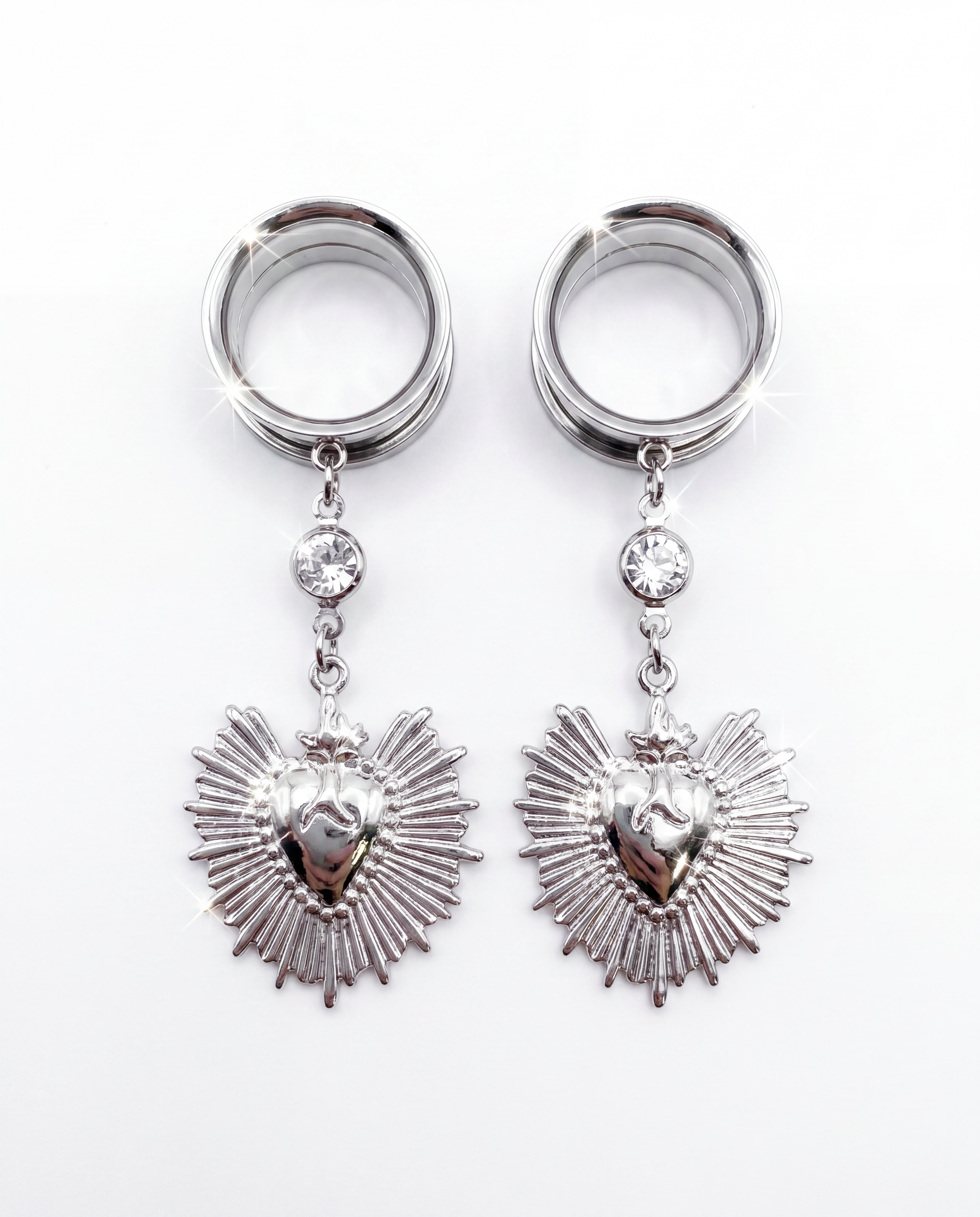 OLIVIA - Barocke Stacheldraht-Poison-Ohr-Tunnel 6mm bis 38mm